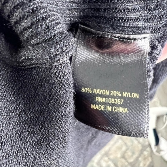 Worthington womens size petite medium black open front cardigan - Picture 9 of 10